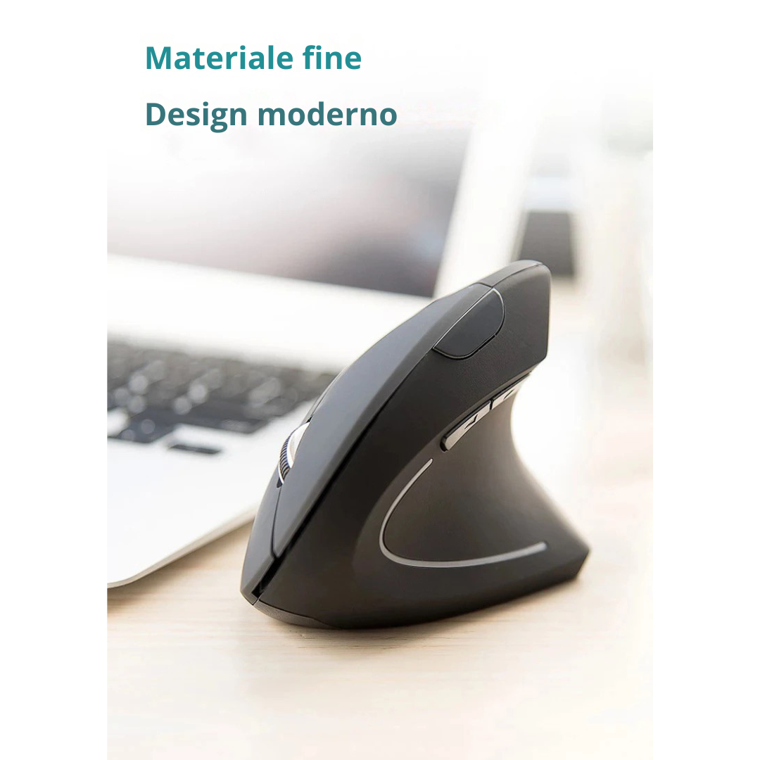 Flowtech Ergo mouse ergonomico verticale wireless nero