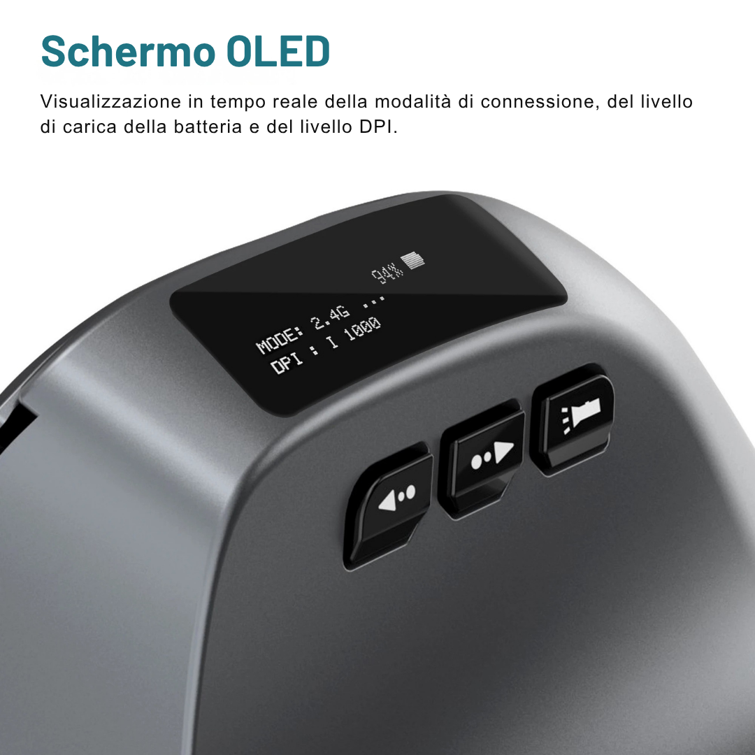 Mouse  USB-C/Wireless ergonomico verticale
